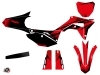 Honda 450 CRF Dirt Bike Nasting Graphic Kit Red Black