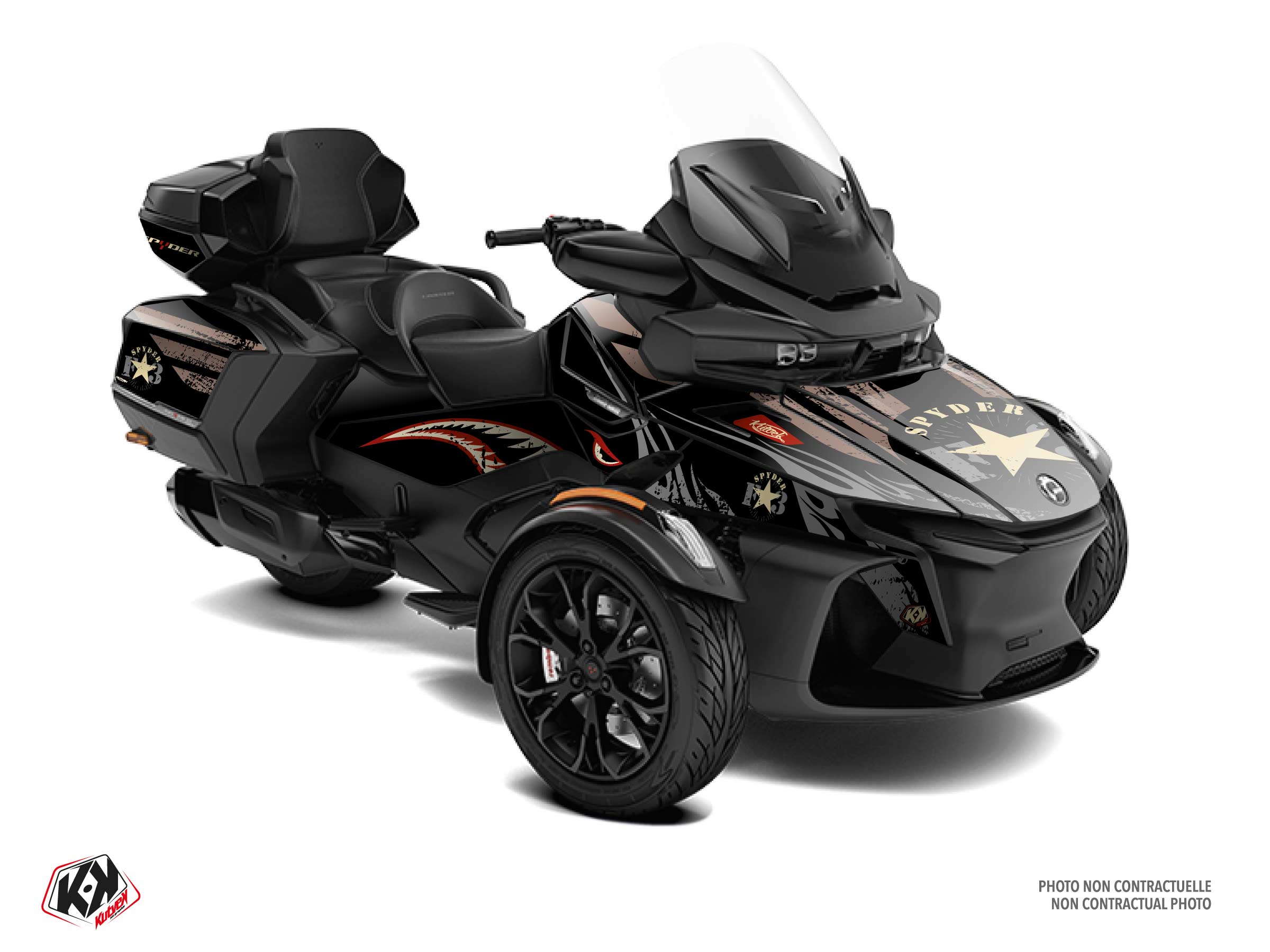 Kit Déco Hybride Navy Can-am Spyder Rt Beige