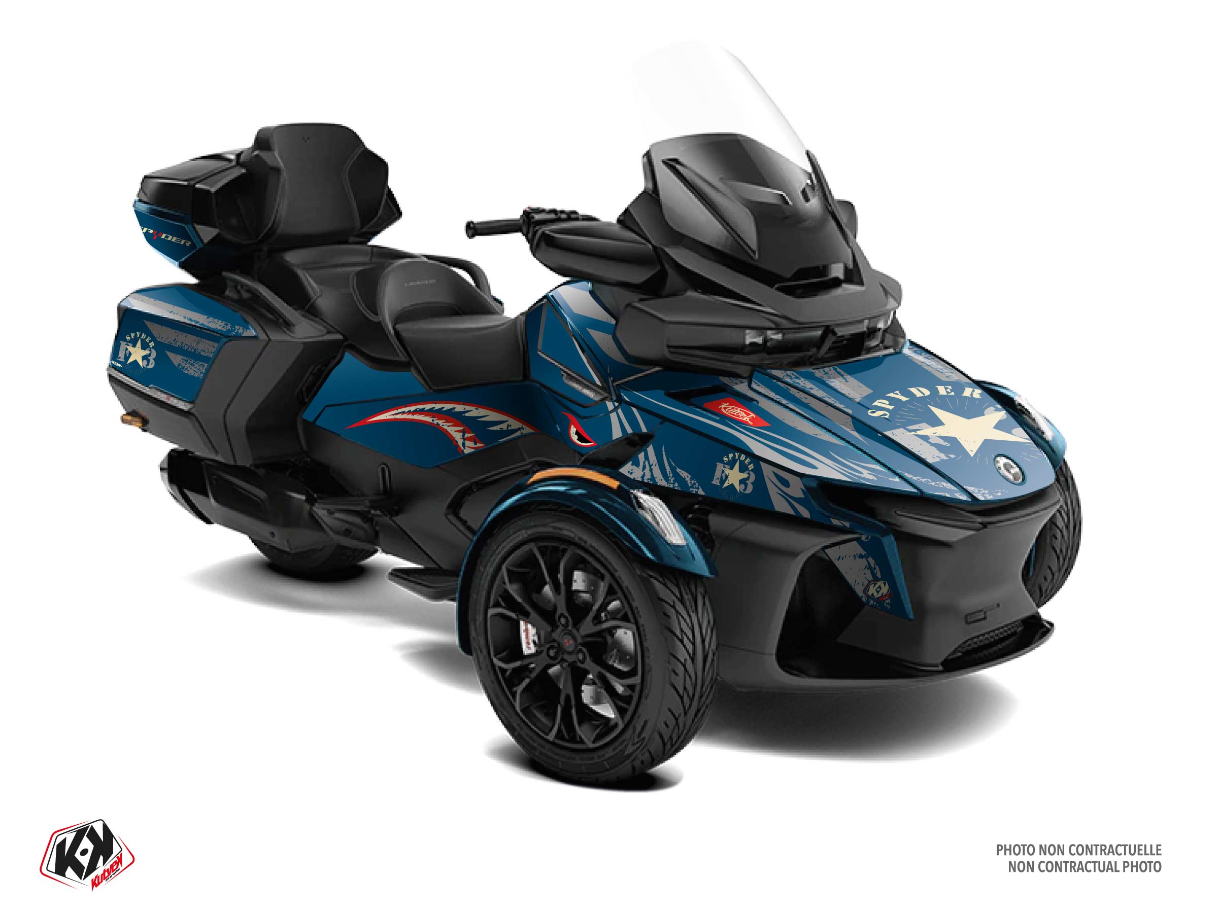 Kit Déco Hybride Navy Can-am Spyder Rt Bleu