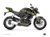 Yamaha MT 125 Street Bike Night Graphic Kit Black Yellow