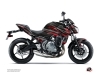 Kawasaki Z 650 Street Bike Night Graphic Kit Black Red