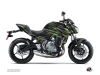 Kawasaki Z 650 Street Bike Night Graphic Kit Black Green