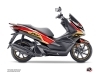 Honda PCX 125 Maxiscooter Run Graphic Kit Black