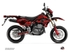 Suzuki DRZ 400 SM Street Bike Oblik Graphic Kit Red