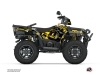 Polaris 450 Sportsman ATV Ohlins Graphic Kit Grey Yellow