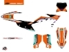 KTM 125 SX Dirt Bike Origin-K23 Graphic Kit Orange