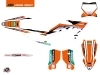 KTM 350 SXF Dirt Bike Origin-K23 Graphic Kit Orange