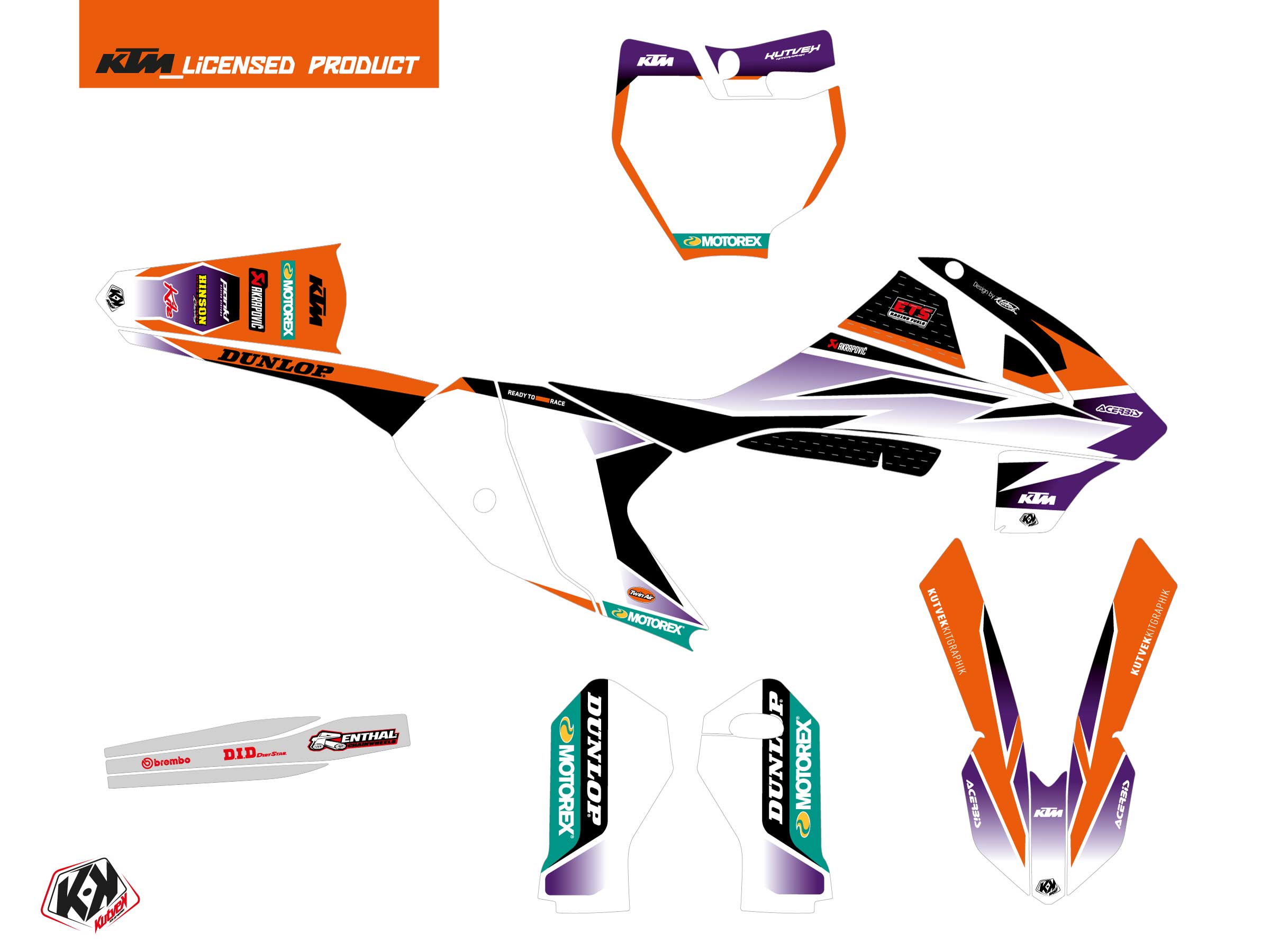 Ktm Sx 65 Dirt Bike Origin K24 Graphic Kit Orange