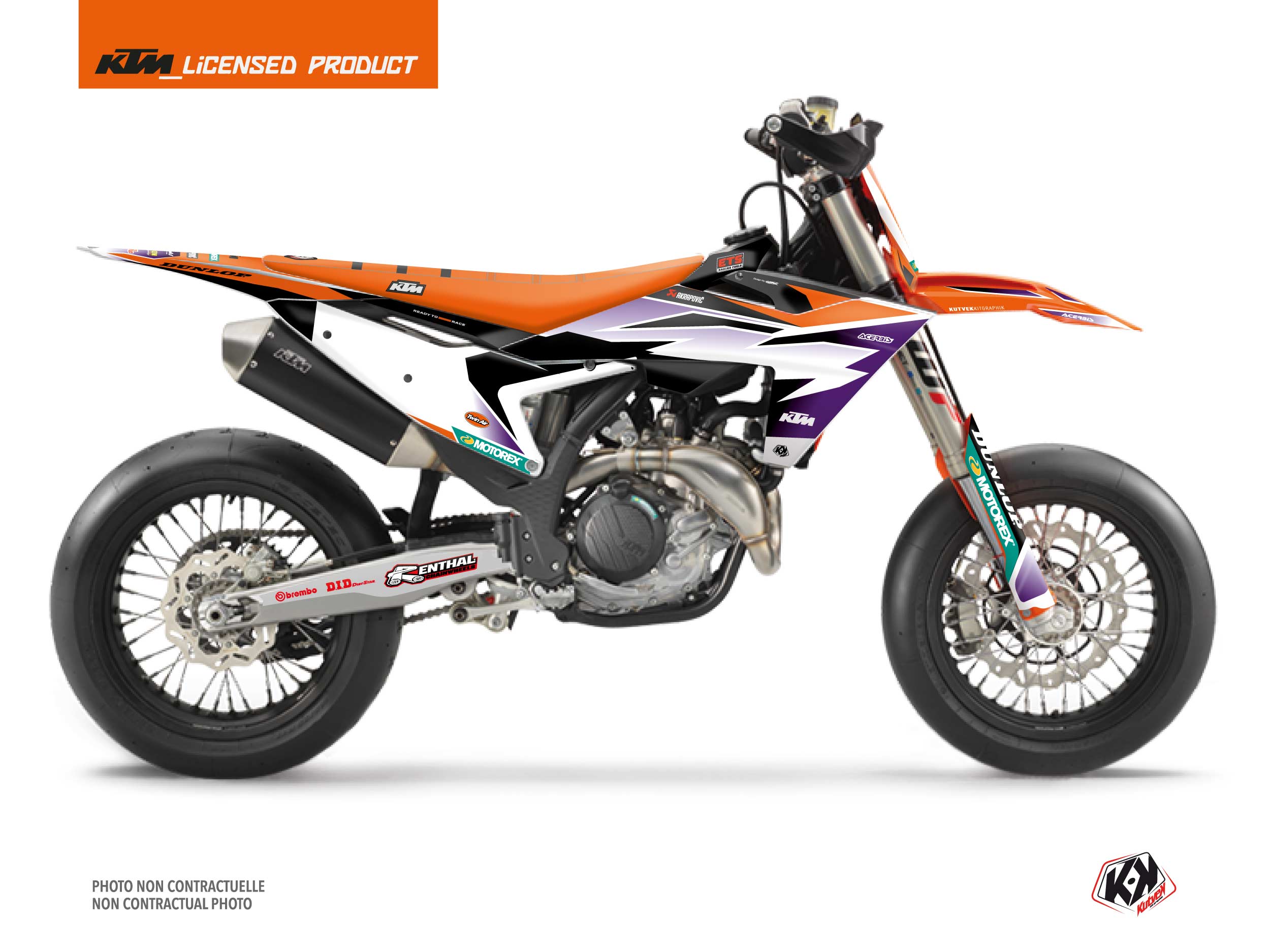 Kit Déco Motocross Origin K24 Ktm Smr 450 Orange