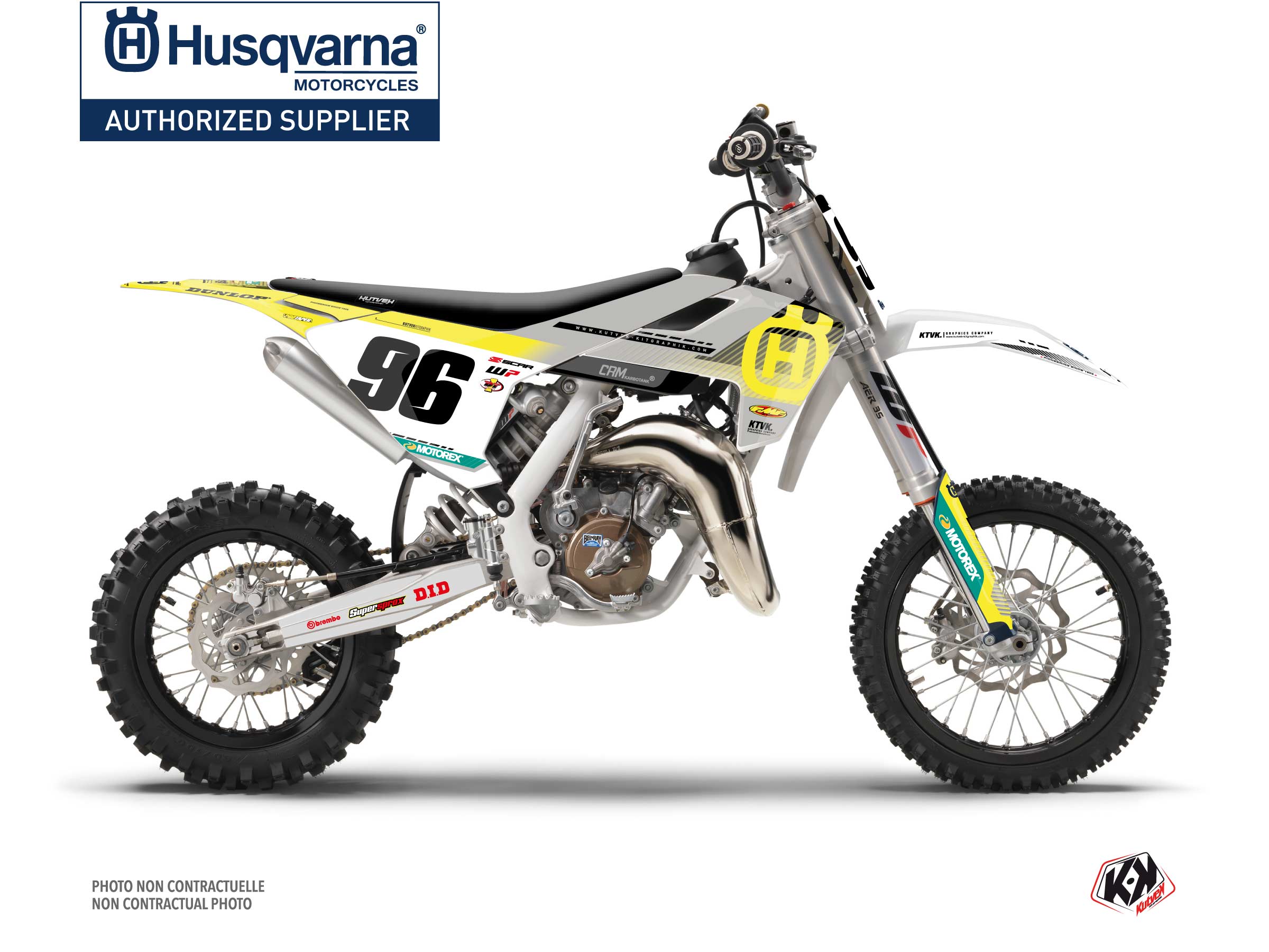 Husqvarna Tc 65 Dirt Bike Origin K24 Graphic Kit Grey