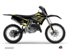 Yamaha 125 YZ Dirt Bike Outline Graphic Kit Yellow