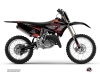 Yamaha 125 YZ Dirt Bike Outline Graphic Kit Red