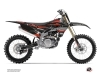 Yamaha 250 YZF Dirt Bike Outline Graphic Kit Red