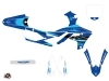 Yamaha 450 YZF Dirt Bike Outline Graphic Kit Cyan