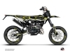 PACK BARBARIAN Graphic Kit + Seat Cover Beta RR 50 Motard Yellow Neon