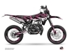 PACK BARBARIAN Graphic Kit + Seat Cover Sherco SM 50 Pink