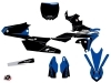 PACK Yamaha 250 YZF Dirt Bike Halftone Graphic Kit Black Blue + Plastics Kit 250 YZF Black from 2014