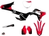 PACK Honda 450 CRF Dirt Bike Halftone Graphic Kit Black Red + Plastics Kit 450 CRF Black from 2017