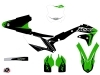 PACK Kawasaki 450 KXF Dirt Bike Halftone Graphic Kit Black Green + Plastics Kit 450 KXF Black from 2016
