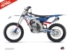 Kawasaki 250 KXF Dirt Bike Patriot Graphic Kit Blue