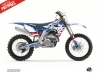 Kit Déco Moto Cross Patriot Kawasaki 450 KXF Bleu