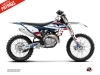 KTM 250 SXF Dirt Bike Patriot Graphic Kit Blue