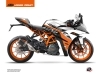 KTM 125 RC Street Bike Perform Graphic Kit Black White