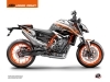 Kit Déco Moto Perform KTM Duke 890 Noir Blanc