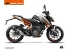 KTM Duke 125 Street Bike Perform Graphic Kit Black White