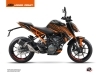 Kit Déco Moto Perform KTM Duke 125 Noir Orange