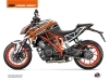 KTM Super Duke 1290 R Street Bike Perform Graphic Kit Black White