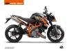 Kit Déco Moto Perform KTM Super Duke 990 Noir Blanc