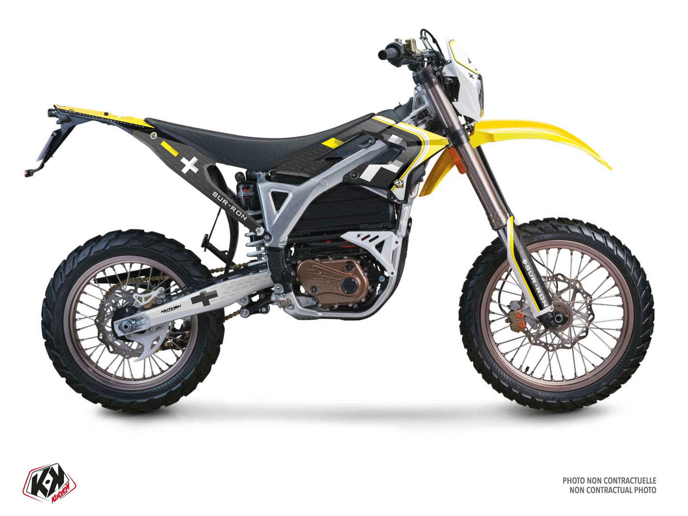 Kit Déco Motocross Polar Sur-ron Storm-bee Enduro Jaune