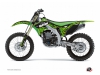 Kit Déco Moto Cross Predator Kawasaki 125 KX Noir Vert