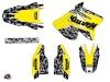 Suzuki 125 RM Dirt Bike Predator Graphic Kit Yellow LIGHT