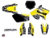 Suzuki 125 RM Dirt Bike Predator Graphic Kit Yellow