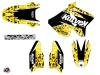 Kit Déco Moto Cross Predator Suzuki 125 RM Noir Jaune LIGHT