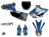 Kit Déco Moto Cross Predator Yamaha 125 YZ Noir Bleu