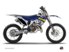 Kit Déco Moto Cross Predator Husqvarna TC 125 Violet Jaune