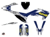 Kit Déco Moto Cross Predator Husqvarna TC 125 Violet Jaune