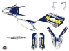 Kit Déco Moto Cross Predator Husqvarna 125 TE Violet Jaune