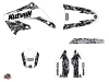 Honda 125 CR Dirt Bike Predator Graphic Kit White LIGHT