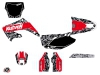Honda 125 CR Dirt Bike Predator Graphic Kit Black Red
