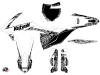 KTM 125 SX Dirt Bike Predator Graphic Kit White