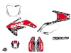 Honda 150 CRF Dirt Bike Predator Graphic Kit Black Red