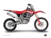 Honda 150 CRF Dirt Bike Predator Graphic Kit Black Red