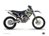 Kit Déco Moto Cross Predator Husqvarna TC 250 Violet Jaune