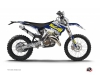 Kit Déco Moto Cross Predator Husqvarna 250 TE Violet Jaune