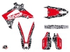 Honda 250 CRF Dirt Bike Predator Graphic Kit Black Red LIGHT