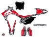 Honda 250 CRF Dirt Bike Predator Graphic Kit Black Red